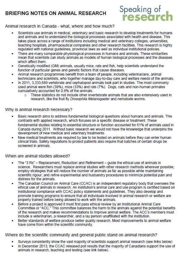 Animal Research Canada