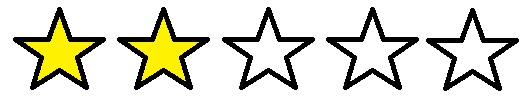 Two out of five stars 2/5