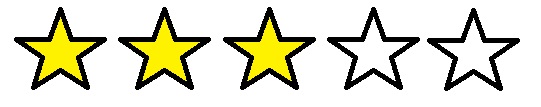 Three out of five stars 3/5