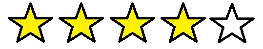 Four out of five stars 4/5