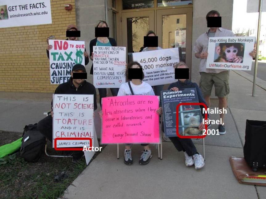 Sit-in at UW-Madison during WWAIL (April 2015). 