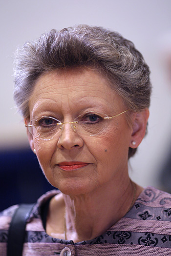 Francoise Barré - Sinoussi, undoubted star of the EU parliament hearing.