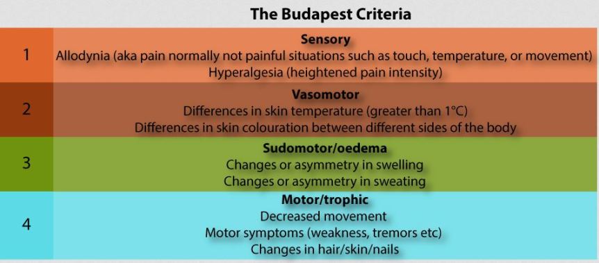 The Budapest Criteria CRPS