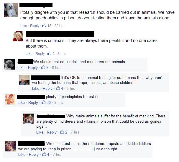 Testing on prisoners