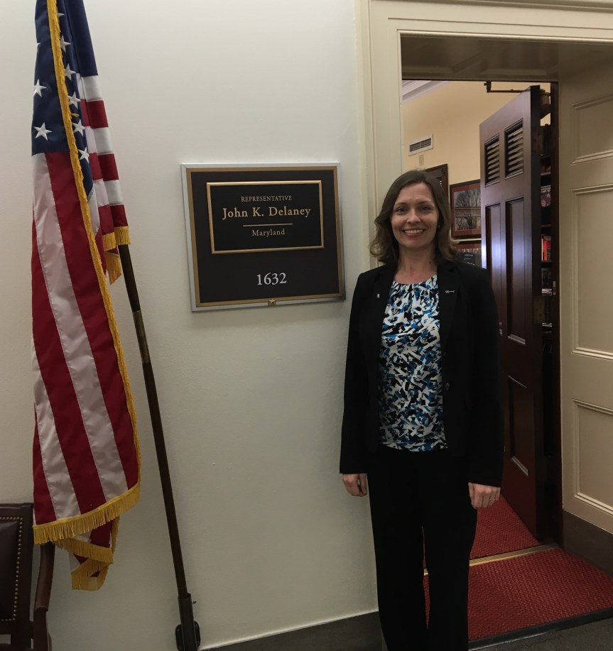Me outside the office of my Representative, John Delaney (D-MD)