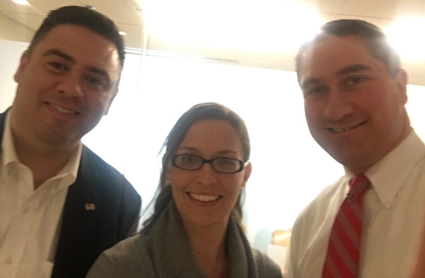 Dr. Dettmer, middle, with Matt Bailey (L), Executive Vice President,  and Mike Dingell (R), Director of Public Policy at NABR.