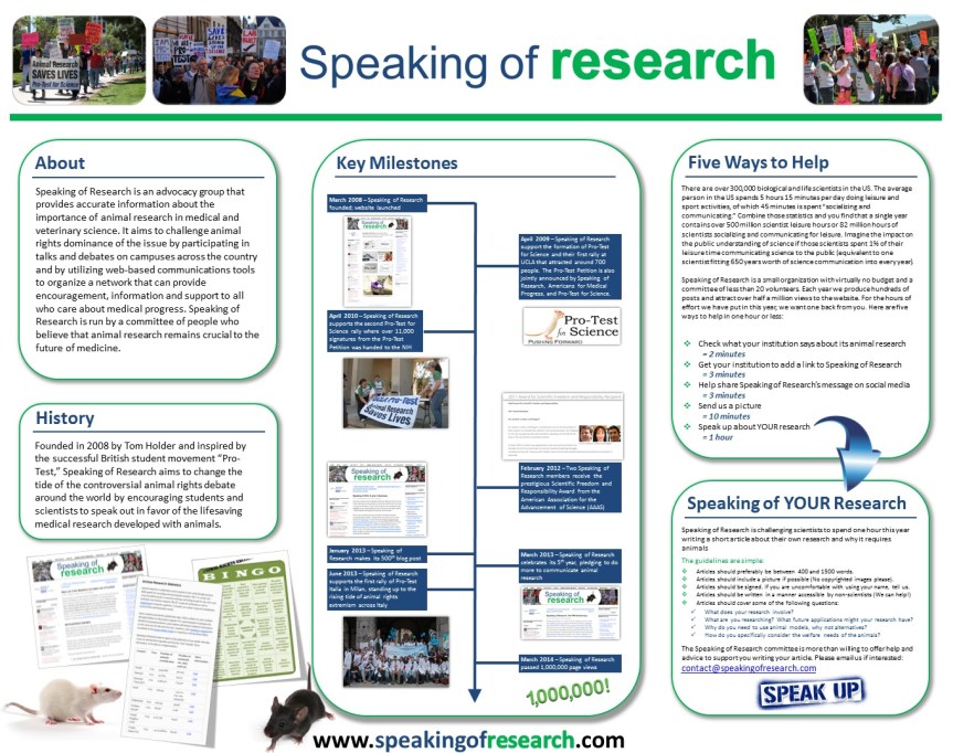 Poster AALAS Speaking of Research