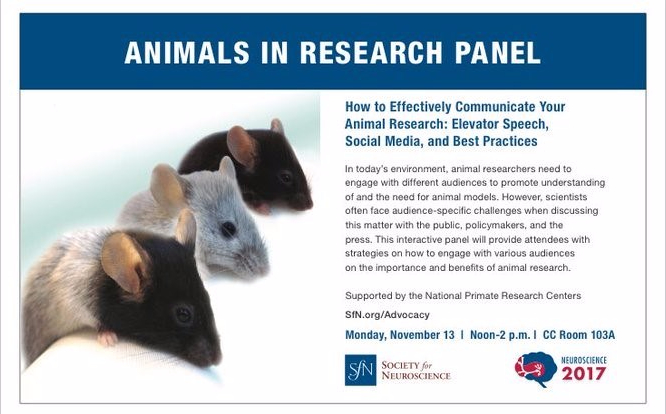SFN animals in research panel